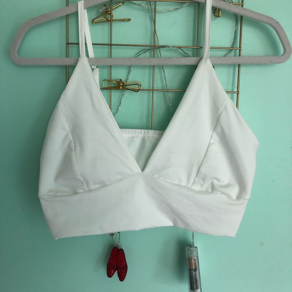 White Crop Top